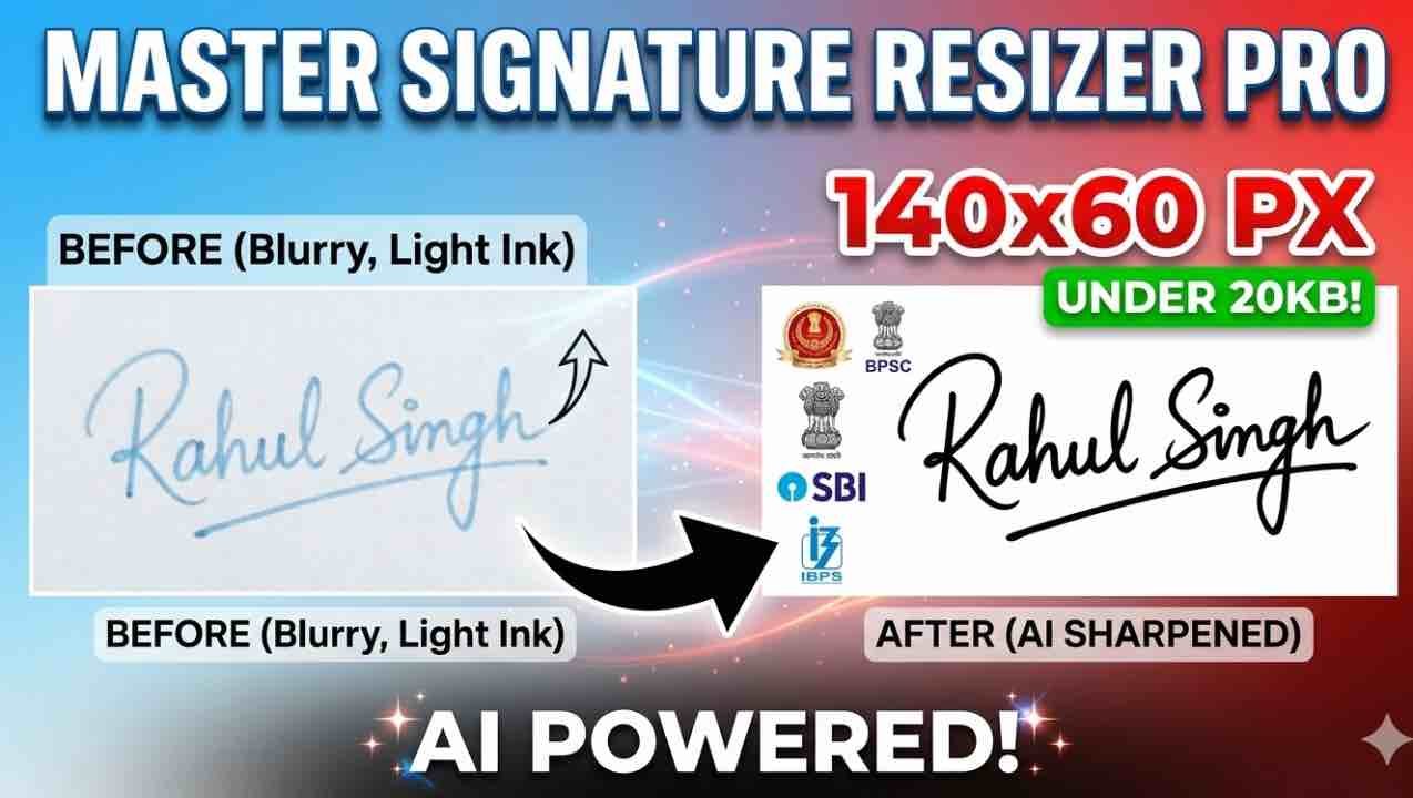 Signature resize
