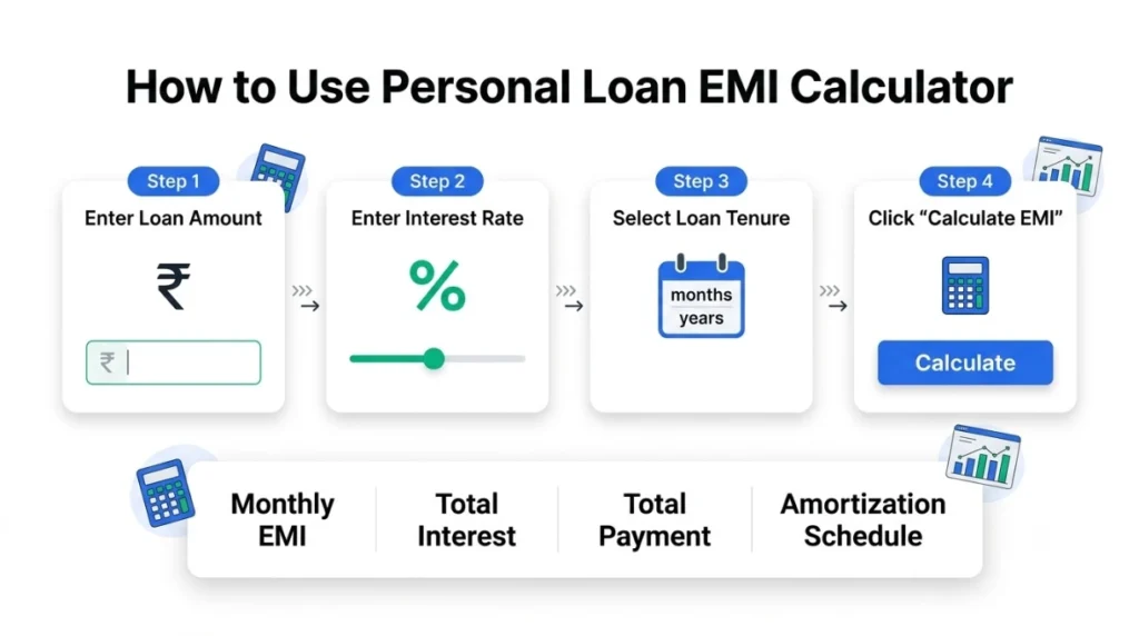 Personal loan emi calculator india